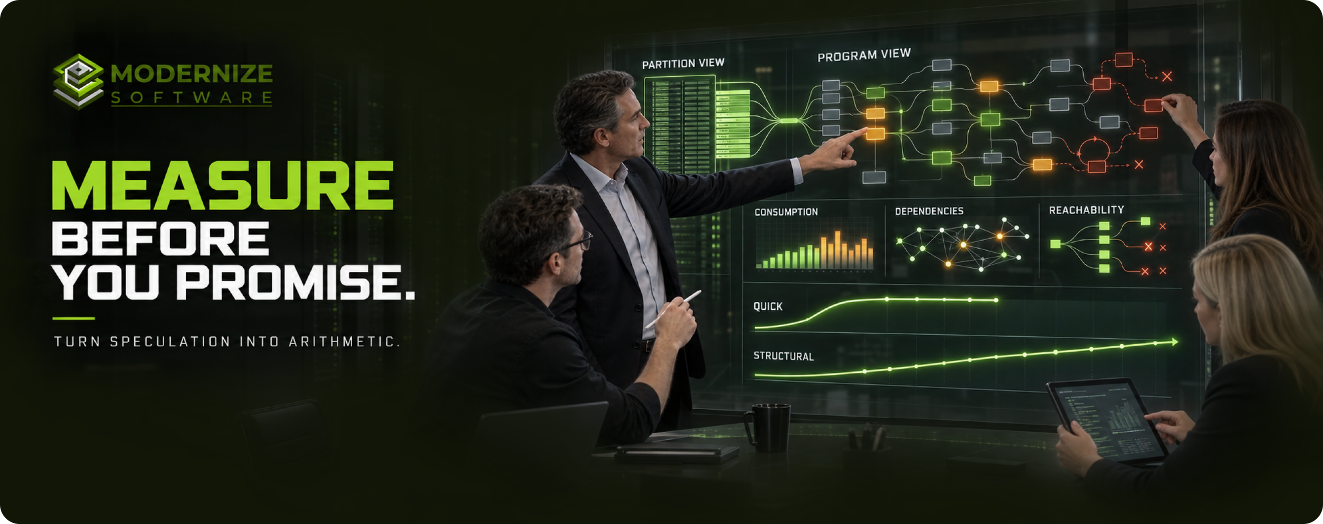 Four steps for building the internal case for mainframe cost reduction: lead with the measurement gap, size the opportunity before committing, separate quick wins from structural work, and expect uncomfortable findings